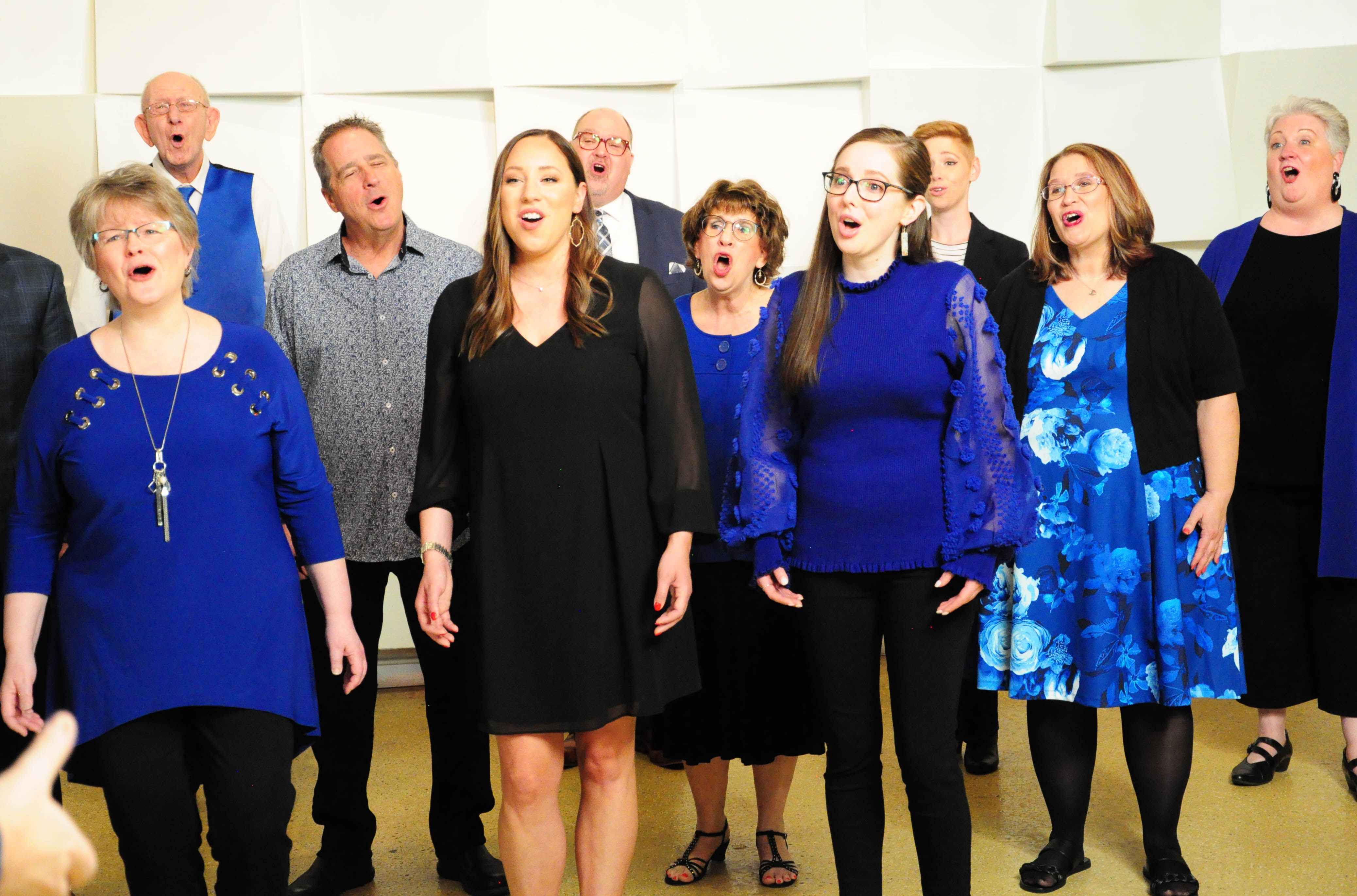 Mixed Company Singers singing